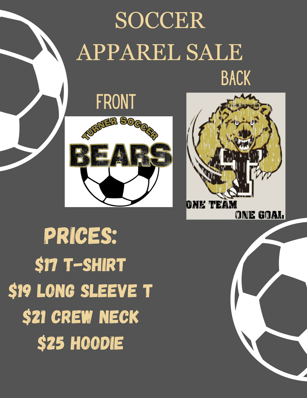 Soccer Shirt-Crew-Hoodie