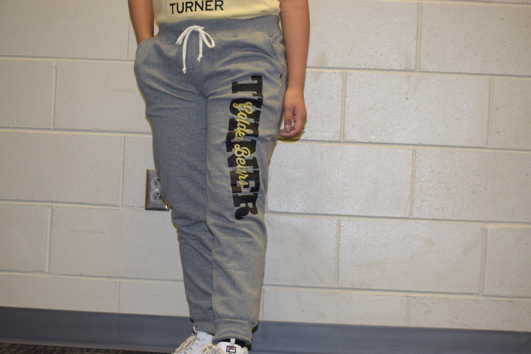 Joggers -- with Turner on leg